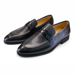 Men’s Genuine Leather Cowhide Summer Loafers Perforated Breathable Microfiber Lining Light Weight Casual Shoes