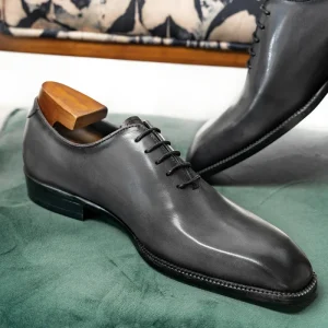 Men’s Genuine Leather Shoes Square Head Carved Leather Shoes Men’s Business Dress Oxford Shoes
