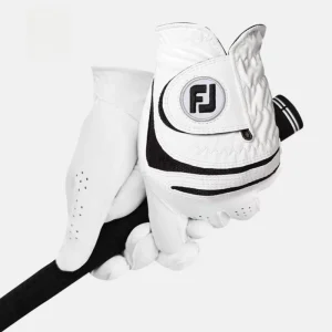 Men’s Golf Glove Breathable Lambskin Leather AntiSlip Left Right Hand Durable Single for Outdoor Sports