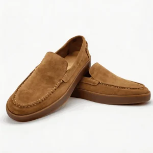 Men’s Handmade Cow Suede Slip On Loafers Comfort Height Increasing Business Casual Shoes