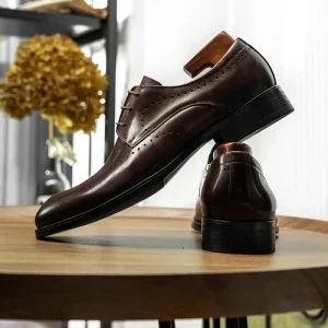 Men’s Handmade Leather Brogue Carved Business Derby Lace Up Spring Shoes Breathable Durable Casual All Match Large Size British
