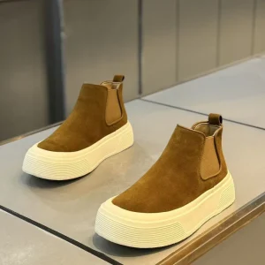 Men’s High top Autumn Winter Velvet Cotton Comfort Slip On Fleece lined Anti Slippery Fashion Trend Casual Walking High end