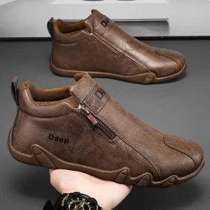 Men’s High-top Casual Anti Slip Soft Sole Men’s Walking Style Shoes Trendy And Versatile Outdoor Hiking Shoes