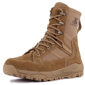 Men’s High-top Tactical Boots Outdoor Work Training Shoes Rubber Sole Non-slip Wear-resistant Factory Direct Supply