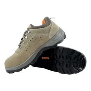 Men’s Industrial Work Safety Shoes with Steel Toe Cap Genuine Leather Lining and PU Insole Anti Slip Feature