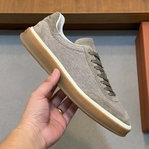 Men’s Lace-Up Casual Sneakers Sports Shoes Lightweight Comfortable Fabric Suitable for Outdoor