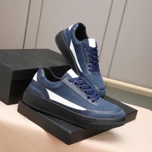 Men’s Lace-Up Closed Toe Casual Shoes Cowhide Mesh Genuine Leather Light Weight All Seasons Comfortable Walking Fashion Trend