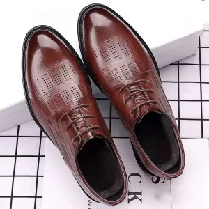 Men’s Lace Up Shoes Business Formal Autumn Comfort Breathable Anti Slip Youth Korean Style British Casual Designer