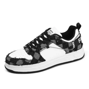 Men’s Lace up Skate Shoes Sneakers Breathable Light Weight Retro Walking Men’s Casual Shoes Comfort Designer