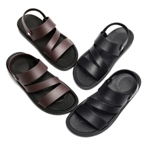 Men’s Large Size Roman Sandals Summer Shoes With 2 Ways of Wearing Back Straps Slippers Sandals for Men