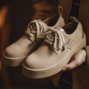 Men’s Leather Dress Shoes Oxfords Retro Derby Shoes Casual Thick Sole Spring Trend