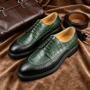 Men’s Leather Dress Shoes Thick Sole Genuine Leather Formal Business Shoes Factory Dress Shoes Footwear