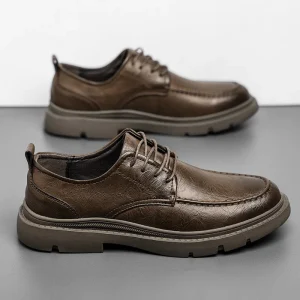 Men’s Leather Safety Shoes for Summer Business Weddings