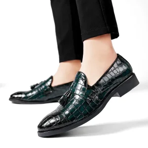 Men’s Leather Shoes Fashion Formal Business Casual Shoes Spring and Autumn