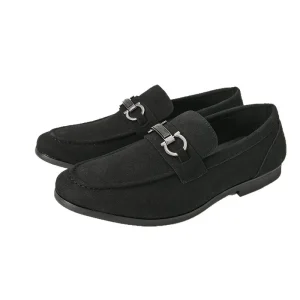 Men’s Leather Shoes Korean Trend Autumn Height Increasing Suede Loafers Slip On Casual Tassel Rubber Outsole