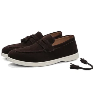 Men’s Leather Slip On Dress Shoes Breathable Formal Loafers Casual Shoe Sneaker