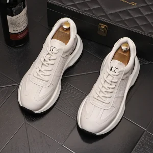 Men’s Leisure Running Sports Fashion Outdoor Hiking New Men’s Shoes Trendy White Shoes Single Shoes