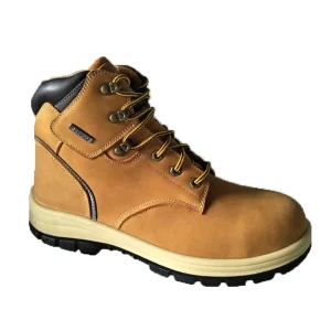 Men’s Lightweight Steel Toe Work Boots Fashion Industrial Safety Shoes in Black for Factory Use Winter Autumn Safety Protection