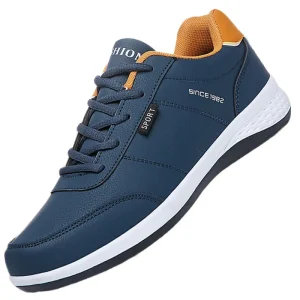 Men’s Lightweight Waterproof Sneakers Business Casual Sporty for Winter Autumn Summer Walking Running Anti-Slip School Shoes