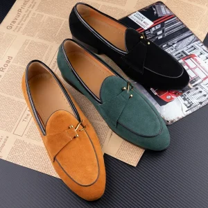 Men’s Loafers Elegant Office Daily Slip-On Comfortable Business Dress Casual Shoes