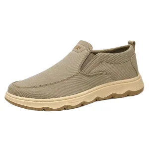 Men’s Loafers Slip-On Running Shoes Breathable Anti-Slippery Sporty Walking Sneakers