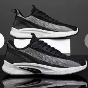 Men’s Loafers Sneakers Breathable Mesh Upper Cushioning Lightweight Casual Running Lace Up Closure Spring Summer Autumn