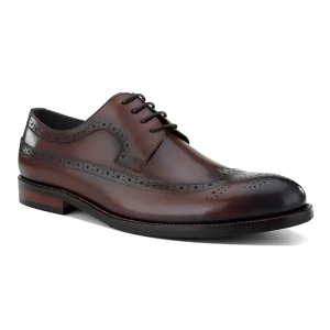 Men’s Luxury Derby Dress Shoes Comfortable Durable Genuine Leather Waterproof Rubber Insole New Design for Wedding Party