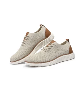 Men’s Mesh Dress Sneakers Comfortable Oxfords Business Casual Walking & Tennis Shoes Canvas EVA Insole Casual Loafers Men