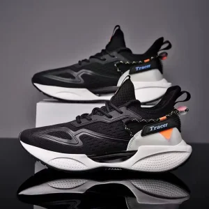 Men’s New Lace up Running Shoes Lightweight and Comfortable Casual Sports Shoes for Men