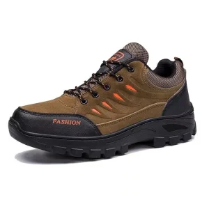 Men’s New Style Sports Walking Sneakers Slip-On Faux Suede Upper Winter Hiking Tourist Shoes Breathable PVC Insole Fashion Trend