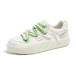 Men’s Outdoor Street Skateboarding Shoes Thick Sole Breathable Mesh Korean Style Student