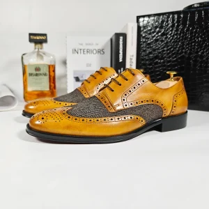 Men’s Oxfords Closed Toe Spring Breathable Lace up High Quality Office Career Wedding Party Shoes