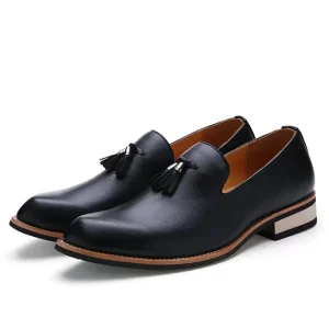 Men’s Party Shoes Large Size Genuine Leather Dress Shoes Men’s Fashion Walking Style Business Oxfords Shoes Comfortable