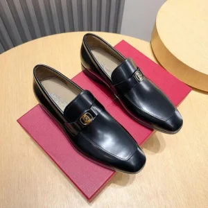 Men’s Premium Calfskin Leather Dress Shoes Master Quality OG Style Designer Lace up Formal Business Office Walking Shoes