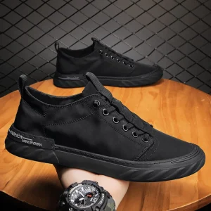 Men’s Retro Loafers Sneaker Breathable Lace Up Casual Running Shoes Waterproof Anti Slip Fashion Trend for Spring Autumn Winter