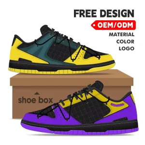 Men’s Retro Outdoor Walking Shoes Lace-Up Slip-On Flat Fashion Trend OEM Original Design Customizable Logo and Materials