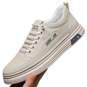 Men’s Retro Shoes Spring New Style Versatile Trendy Slip On Sports Casual Anti Slip Arch Support Height Increasing Youth