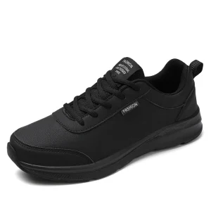 Men’s Road Running Shoes Sneakers Trail Running Shoes Minimal Jogger Jogging PU Leather Athletic Low Top Lace Up