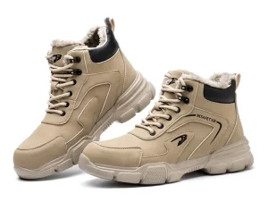 Men’s Rubber Boots Working Lace-up Boot Shoes Safety Boots