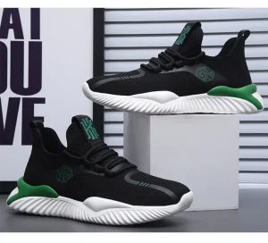 Men’s Running Shoes Breathable Walking Shoes Versatile Mesh Low Cut Casual Shoes