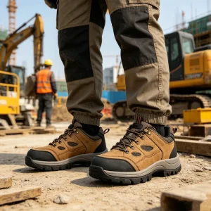 Men’s Safety Shoes Steel Toe Anti Puncture Slip Resistant Work Footwear for Factory & Distributor Supply