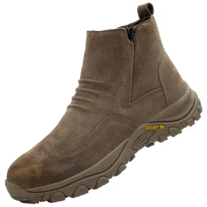 Men’s Safety Shoes with Anti Smashing and Anti Piercing Steel Toe Lightweight Wear resistant Breathable and Safe Work Shoes