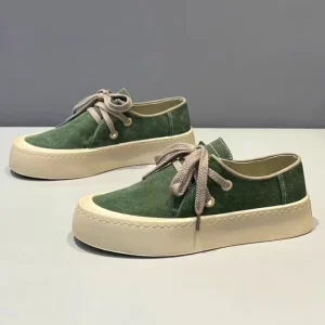 Men’s Shoes Casual Sneakers Lace up Platform Breathable Lightweight Non Slip Comfortable Durable Fashion Canvas Shoes