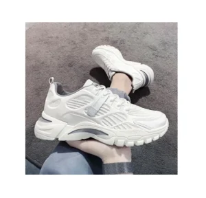 Men’s Shoes New Fashion Trend Breathable Mesh Surface Single Shoe Thick Sole Soft Sole Casual Sports Shoes