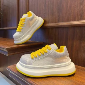 Men’s Shoes Summer Height Increasing Platform Mesh Thick Bottom Lightweight Fashion Trend Joker