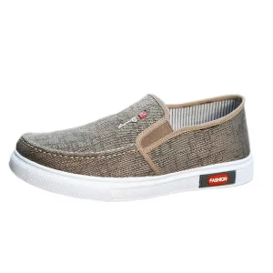 Mens Slip-On Canvas Loafers Boat Shoes Men’s Slip-On Casual Loafers Walking Shoes Sneakers