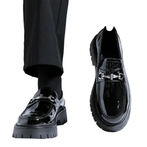 Men’s Slip On PU Dress Shoes with Round Toe Business Style and EVA Insole