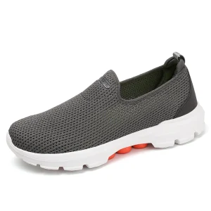 Men’s Slip-On Summer Step Shoes Walking Cut-Out Breathable Lightweight Sport Shoes