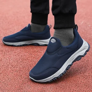 Men’s Slip on Walking Shoes Loafers Mesh Lining Breathable Hands Free Slip on Sneakers Comfortable Standing All Day Shoes