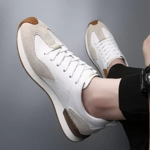 Men’s Sneakers Fashion Trend Anti Slippery Mesh Upper Cotton Lining Rubber Insole Track Shoes High Quality New